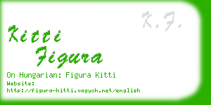 kitti figura business card